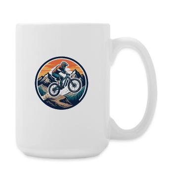 Action VTT d’aventure en montagne - Grande tasse 440 ml - blanc - Droite