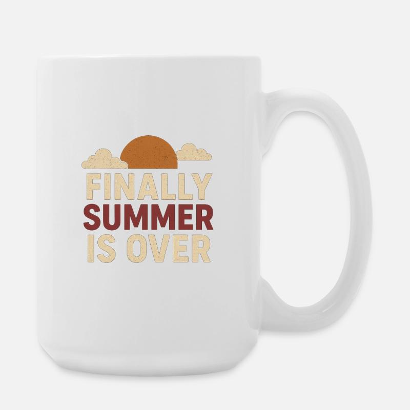 Sommerabschied mit Sonnenmotiven - Große Tasse 440 ml - Weiß