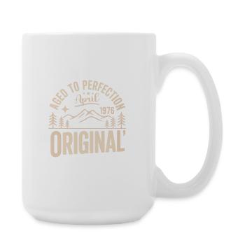 avril 1976 – Légende des sommets et montagnes - Grande tasse 440 ml - blanc - Droite