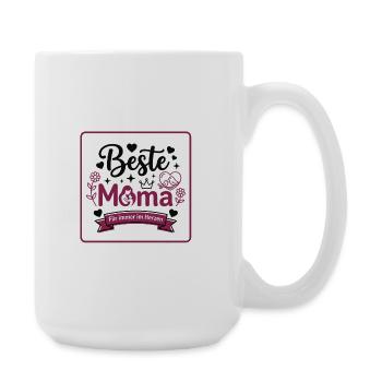 Beste Mom: Für immer im Herzen - Große Tasse 440 ml - Weiß - Rechts