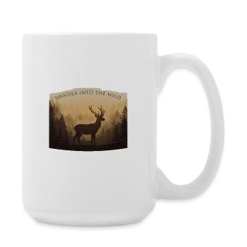 Born to Roam - Large Mug 440 ml - white - Right