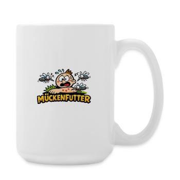 Mückenfutter Cartoon Szene - Große Tasse 440 ml - Weiß - Rechts