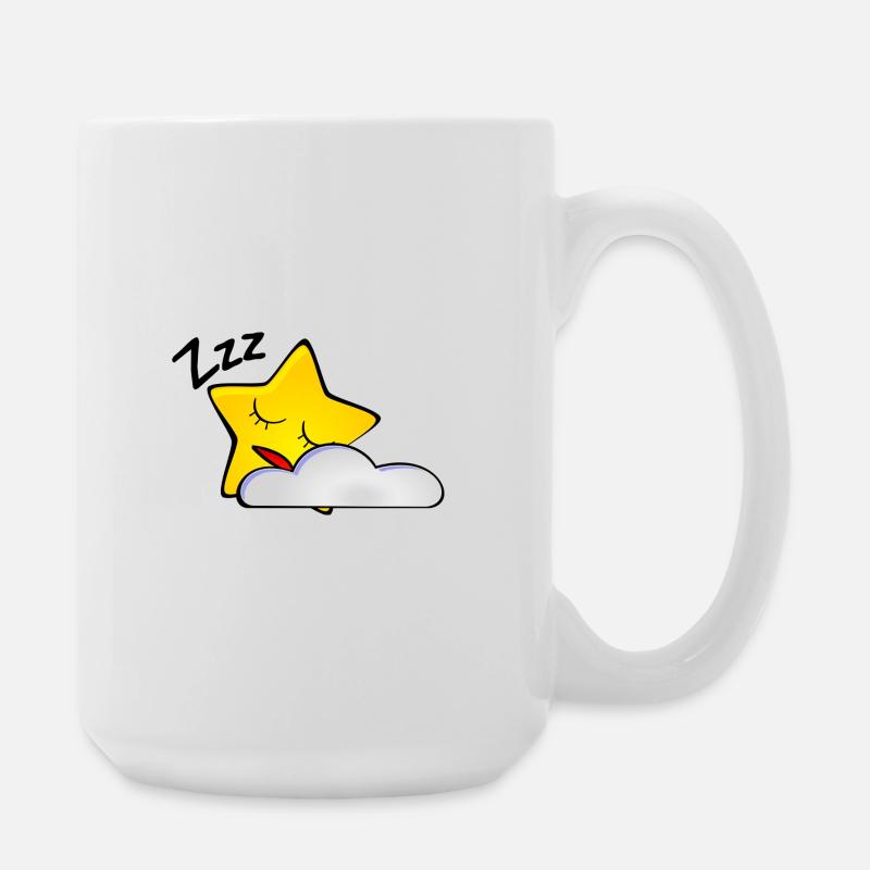 Étoile Endormie avec Nuage - Grande tasse 440 ml - blanc