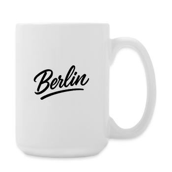 Lettrage berlilien en style d’écriture - Grande tasse 440 ml - blanc - Droite