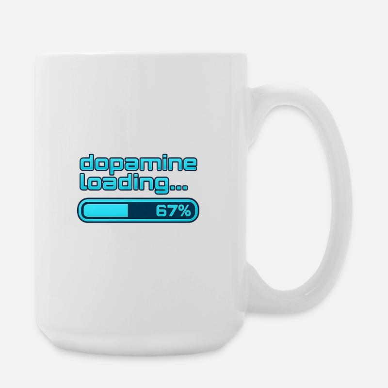 Dopamin-Lade-Neon-Bar - Große Tasse 440 ml - Weiß