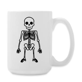 Skeleton Comic - Large Mug 440 ml - white - Right