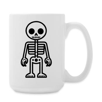 Skeleton Comic - Large Mug 440 ml - white - Right