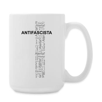 Alert! Antifascista! - Word art - Large Mug 440 ml - white - Right