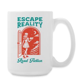 Échapper à la réalité Lire de la fiction - Grande tasse 440 ml - blanc - Droite