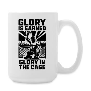 MMA Tribute Glory in the Cage - Grande tasse 440 ml - blanc - Droite