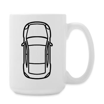 Car - Large Mug 440 ml - white - Right