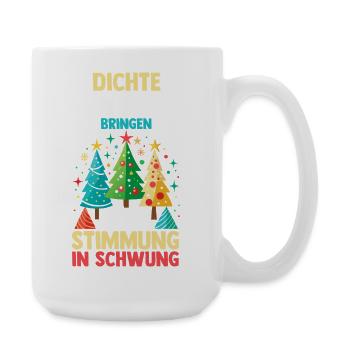 Weihnachtsmann Fichten Weihnachtsbaum Weihnachten - Große Tasse 440 ml - Weiß - Rechts