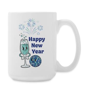 Célébrations du Nouvel An Feux d’artifice 2026 - Grande tasse 440 ml - blanc - Droite