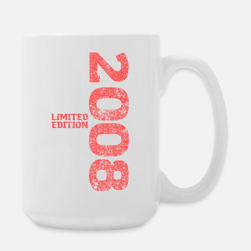 Édition limitée cadeau pour le 18e anniversaire 2008 - Grande tasse 440 ml - blanc