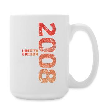 Limited Edition 2008 18th Birthday Gift - Large Mug 440 ml - white - Right