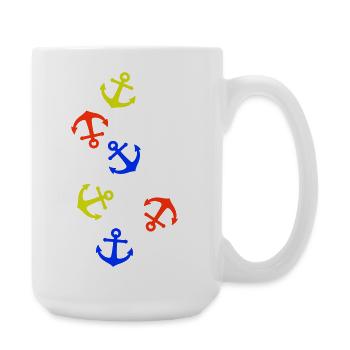 Anchor Colorful - Large Mug 440 ml - white - Right