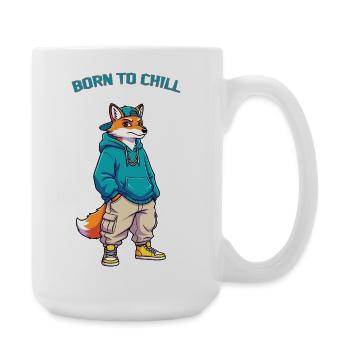 Renard occasionnel - Grande tasse 440 ml - blanc - Droite