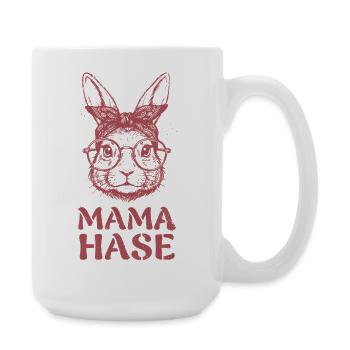 Mama Hase für Ostern und Muttertag - Große Tasse 440 ml - Weiß - Rechts