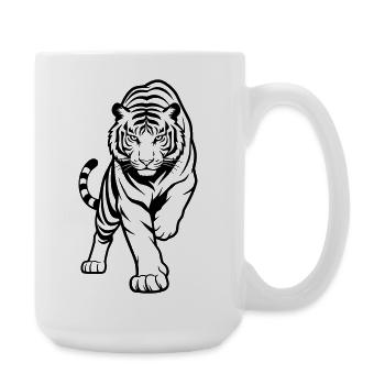 Tiger - Große Tasse 440 ml - Weiß - Rechts