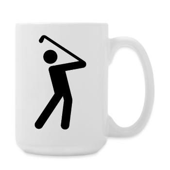 Golf - Große Tasse 440 ml - Weiß - Rechts