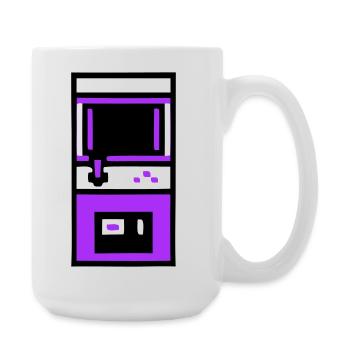 Nostalgischer Arcade Automat Gamer - Große Tasse 440 ml - Weiß - Rechts