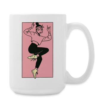 Danseuse #6 - Grande tasse 440 ml - blanc - Droite
