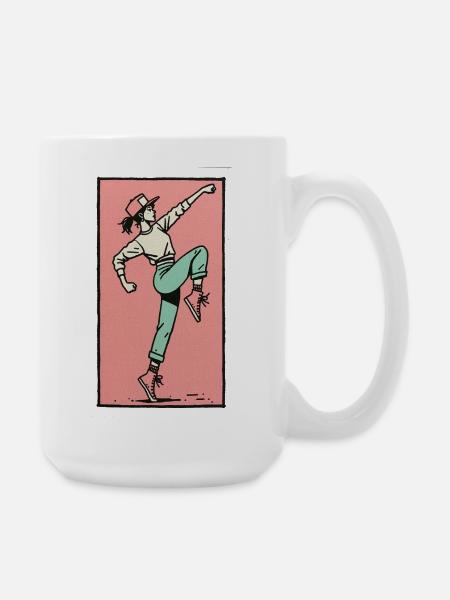 Female dancer #13 - Large Mug 440 ml - white