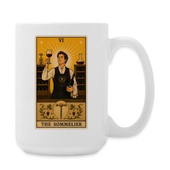 Sommelier | Tarot dégustation de vin - Grande tasse 440 ml - blanc - Droite