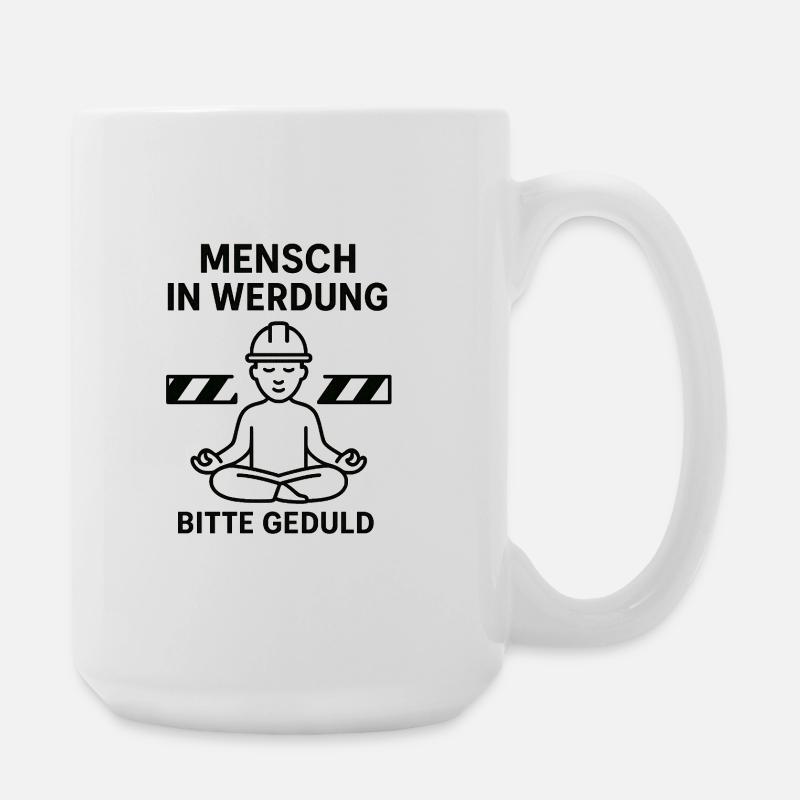 People in Transition Please Be Patient - Large Mug 440 ml - white