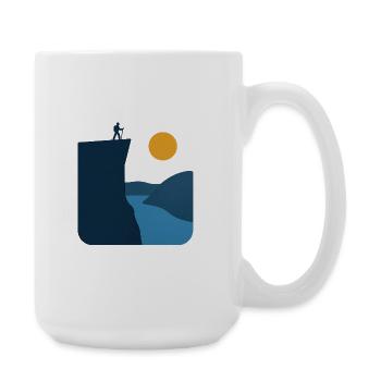 Preikestolen – Norwegian Landmark - Large Mug 440 ml - white - Right