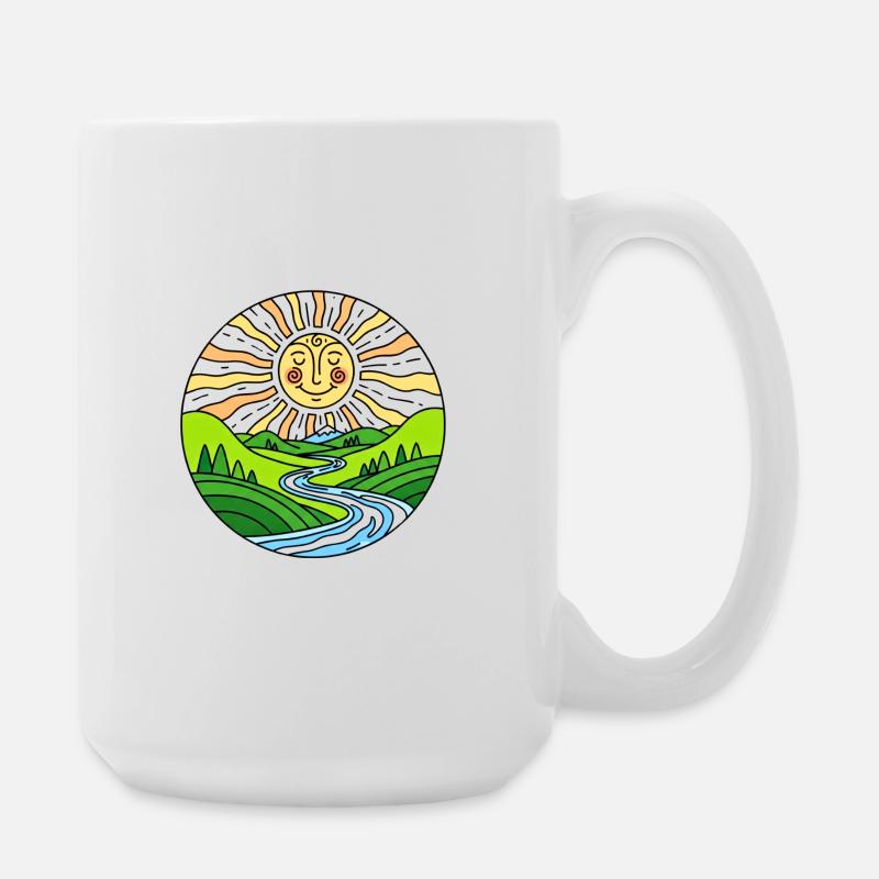 Sonnenschein - Große Tasse 440 ml - Weiß