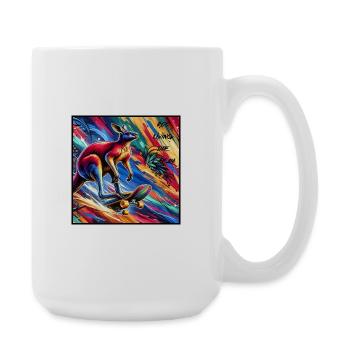 T-shirts kangourou Kathy Sophia - Grande tasse 440 ml - blanc - Droite