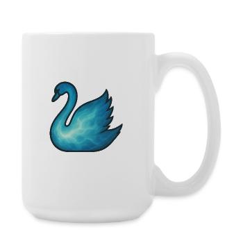 Soul Animal and Guardian Being: Swan - Large Mug 440 ml - white - Right