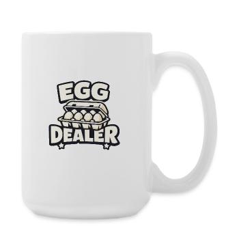 Egg Dealer - Chicken Keeper - Large Mug 440 ml - white - Right