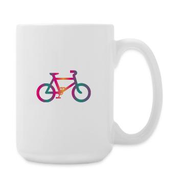 BIKE. RETIREMENT. RETIREMENT. RETIRED. RETIREMENT - Large Mug 440 ml - white - Right