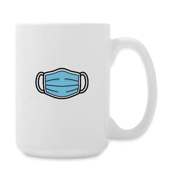 Medizinische Maske | Schutz & Hygiene Symbol - Große Tasse 440 ml - Weiß - Rechts
