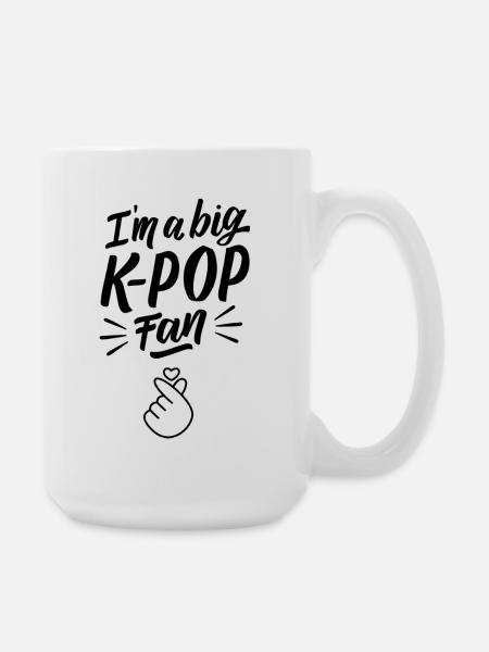KPOP Fan Love - Large Mug 440 ml - white
