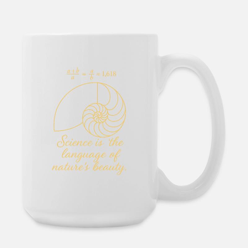 Coque de Fibonacci - Grande tasse 440 ml - blanc