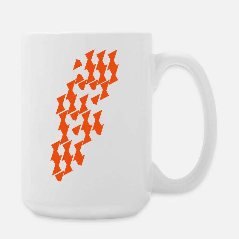 Modul_Muster in Kombinatorik - Große Tasse 440 ml - Weiß