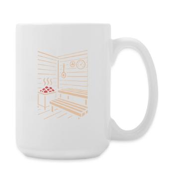 Sauna Season - Saunieren - Spruch - Große Tasse 440 ml - Weiß - Rechts