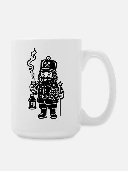 bergmann räuchermann - Große Tasse 440 ml - Weiß