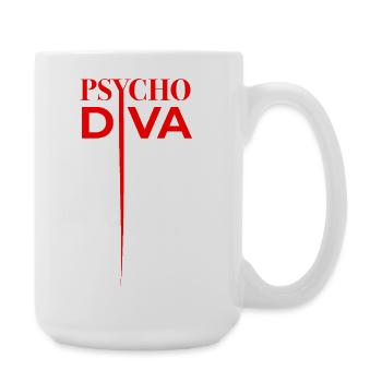 Psycho Diva – Sarcasm Spell Red - Large Mug 440 ml - white - Right