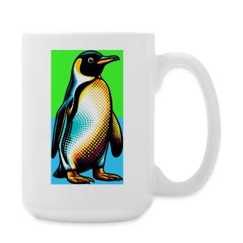 Pinguin - Große Tasse 440 ml - Weiß - Rechts