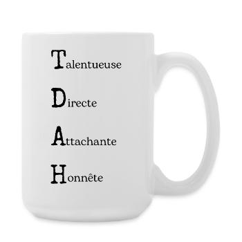 ADHD & Proud: Neurodivergent Positivity - Large Mug 440 ml - white - Right