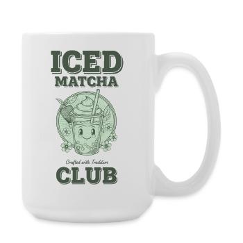 Iced Matcha Club Crafted With Tradition Matcha - Large Mug 440 ml - white - Right