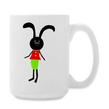 Bunny Kids Bunnies Easter - Large Mug 440 ml - white - Right