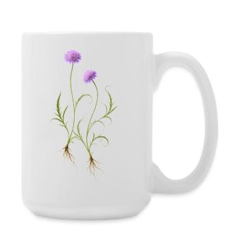 Meadow Flower Nature Illustration - Large Mug 440 ml - white - Right