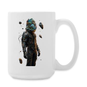 Casque spatial forêt intérieure - Grande tasse 440 ml - blanc - Droite