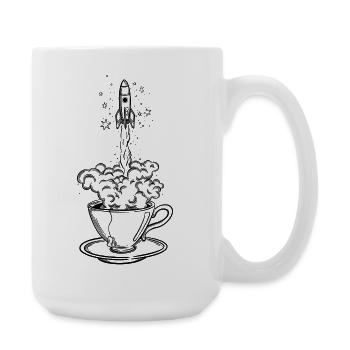 To the Moon and Back - Große Tasse 440 ml - Weiß - Rechts
