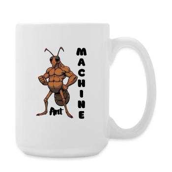 Mechanical Ant Muscle Hero - Large Mug 440 ml - white - Right
